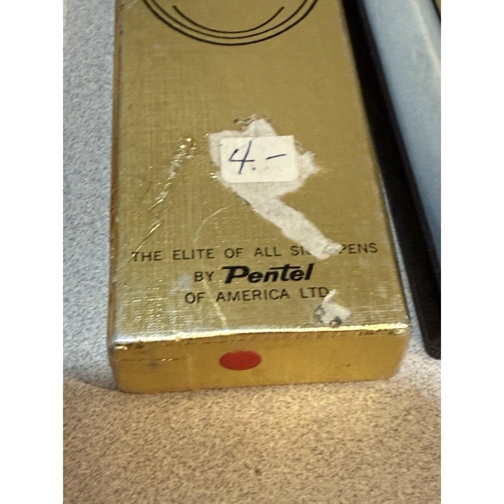 Pentel DS-3 Sign Pen Deluxe Red Gold Soft Vintage Out of Print Rare Discontinued - Picture 10 of 11